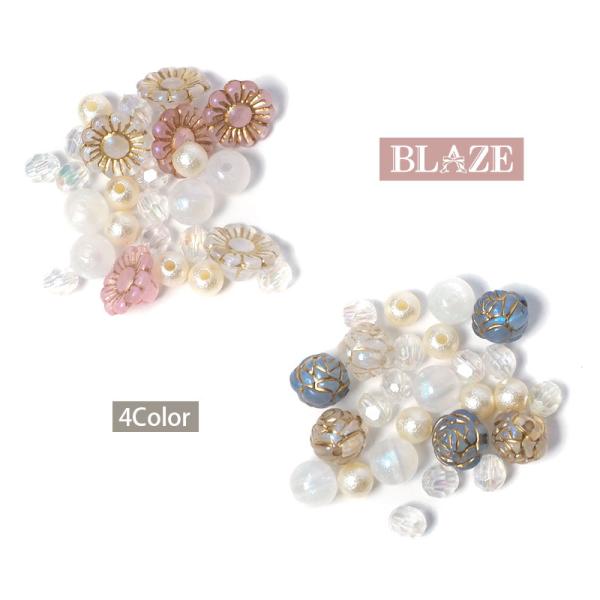 ビーズパーツ 195 手染めビーズ　アクリルビーズ　アクセサリーパーツ　ビーズ blaze-japan_000-796