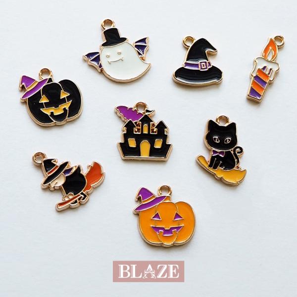 ハロウィン メタルチャームセット BLAZE（手芸） ハロウィン エポチャーム メタルチャーム 金属