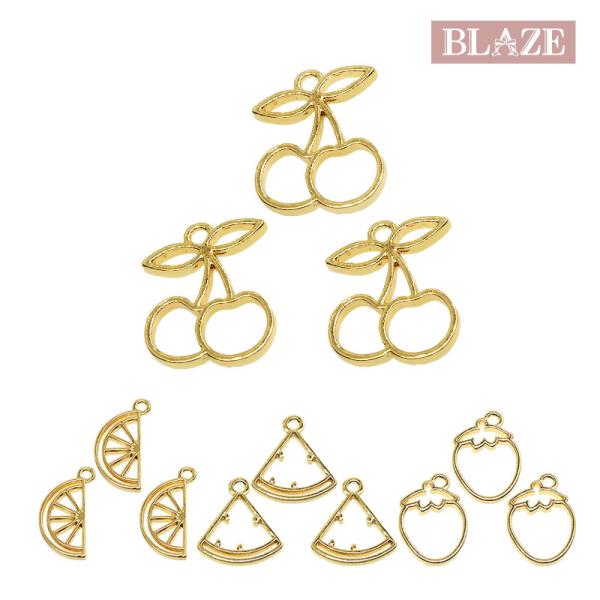 BLAZE 3個入り 空枠 フルーツ ハンドメイド クラフト 手芸 手作り