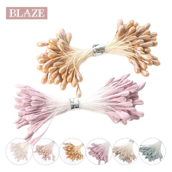 BLAZE フラワーペップ 約40本 パール ハンドメイド アートフラワー