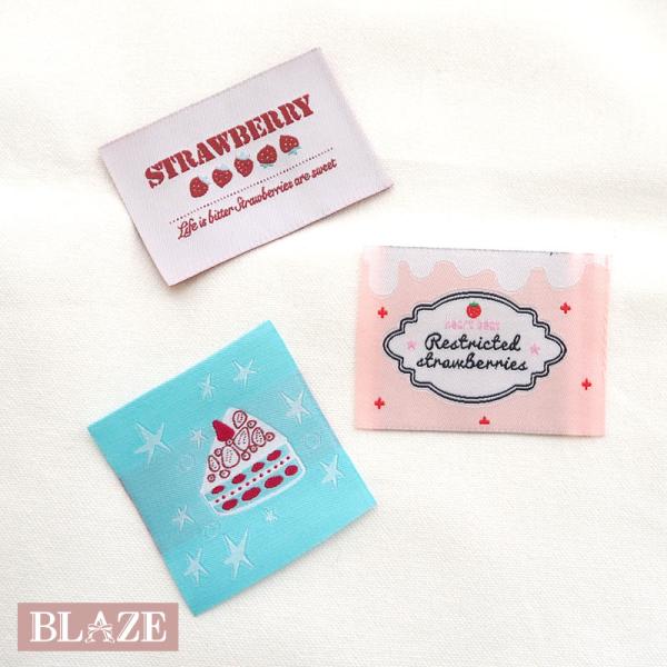 BLAZE 刺繍タグ ハンドメイド 手芸 布タグ ラベル ワッペン スイーツ