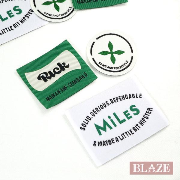 BLAZE タグ ハンドメイド用 2枚入り 英字 グリーン ハンドメイド