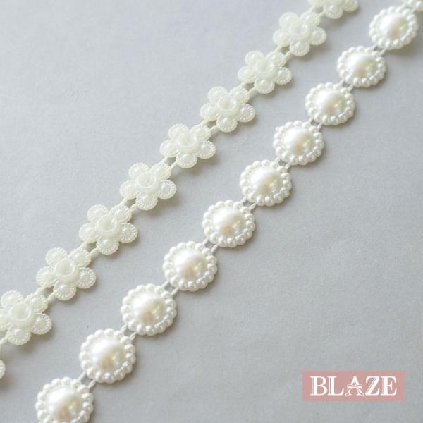 9255 手染めフラワー カルセドニー パール ハンドメイド パーツ BLAZE 30個入り プラパール パーツ チェーン Φ約13・14mm 約42.5