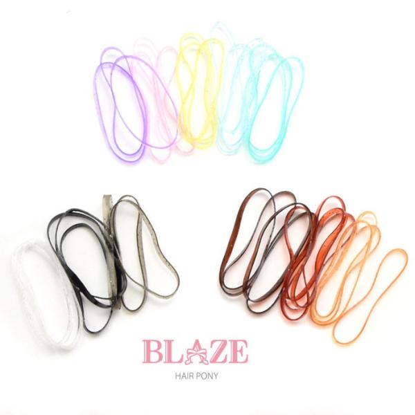 ヘアゴム No.89 BLAZE（手芸） からまない ゴム L 55本入り ヘアアクセサリー ヘアゴム