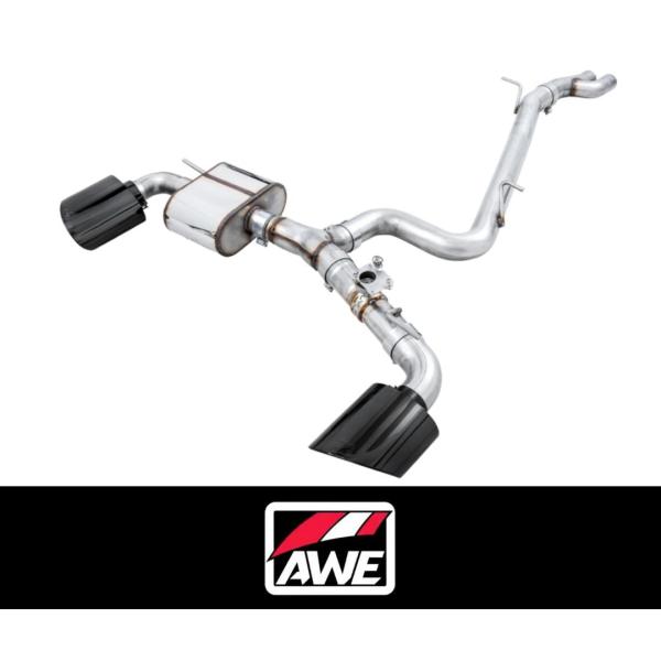 +BS AWE アウディ MK3 TT RS 8S クワトロ TFSI 2.5L-T I5 2018~2022年 エキゾースト マフラー ステンレス ブラックチ