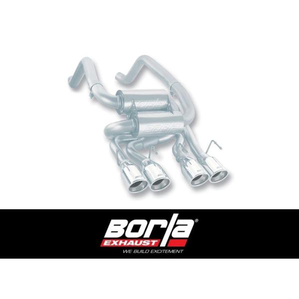 +BS Borla シボレー コルベット C6 6.0L 6.2L 2005~08年 RWD AT/MT クーペ・コンバーチブル アクセルバック マフラー S-