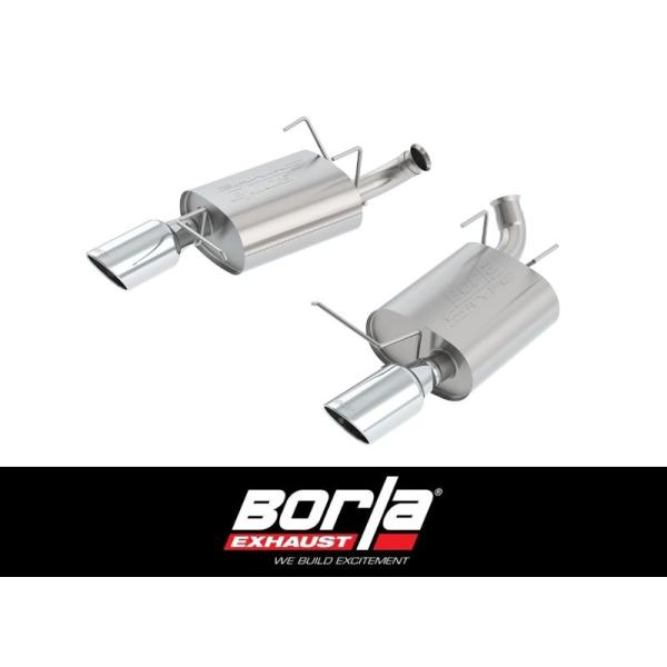 +BS Borla フォード マスタング 3.7L V6 2011~14年 AT/MT RWD 2ドア クーペ コンバーチブル アクセルバック S-Type ボ