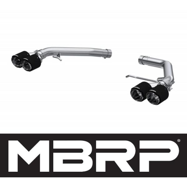 +BS MBRP アウディ SQ5 3.0T 2014~2017年 アクセルバック エキゾースト マフラー T304パイプ カーボンチップ STREET 税込み