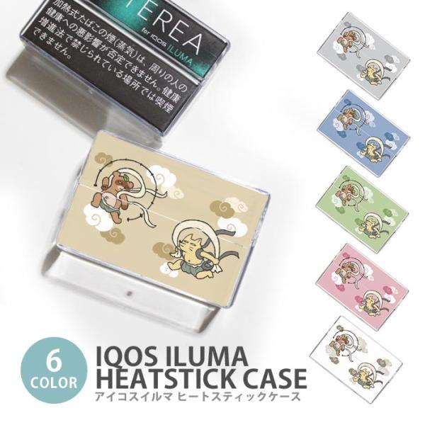 アイコス イルマ ヒートスティックケース IQOSケース 加熱式たばこ用 IQOS ILUMA 風神雷神図屏風 たぬきときつね 狸 狐 TEREA SENTIA