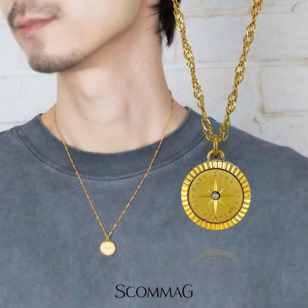 BLESS（ブレス） コンパスネックレス ステンレス ネックレス メンズ