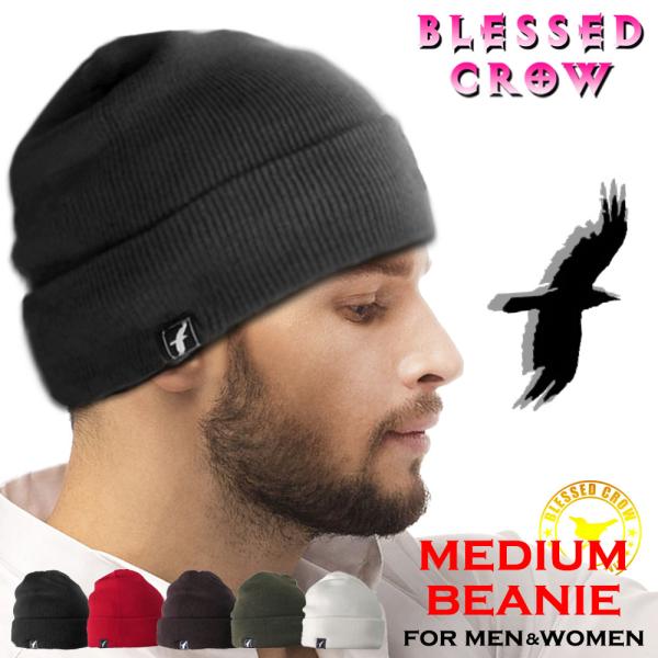 ニット帽 BlessedCrow ミディアム ビーニー ニットキャップ メンズ