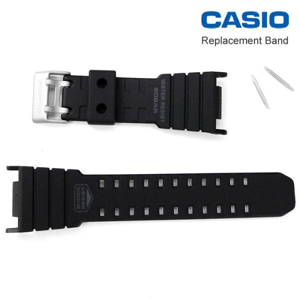 Gショック純正バンド  GW5500-1A GW5510-1B 専用ウレタンベルト + バネ棒付 CASIO G-SHOCK ストラップ [10260100_029-74286516/2]  ネコポス配送 [純正部品]