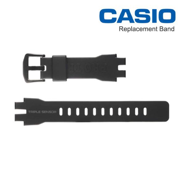 カシオ プロトレック純正ベルト PRG300-1B/PRW3000-1A/PRW3100Y-1/PRW3100Y-1B/専用バンド ウレタン 樹脂 ブラック  (10443951_029）BAND  [ ネコポス配送 ]