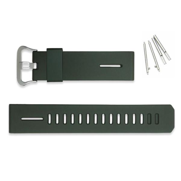 3043 カシオ プロトレック純正バンド PRW-6800Y-3専用 ウレタン樹脂レバー式ばね棒付き23mm (10631666_029-10566589/2-10566588/2) ダークグリーン ネコポス配送