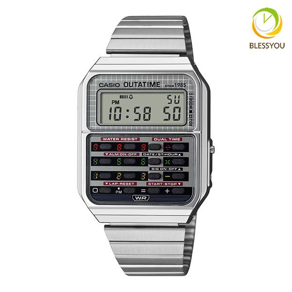メンズ 腕時計 CASIO デジタル 電卓機能付き Back to the Future 限定コラボ ca-500webf-1ajr 16.0 2025年10月
