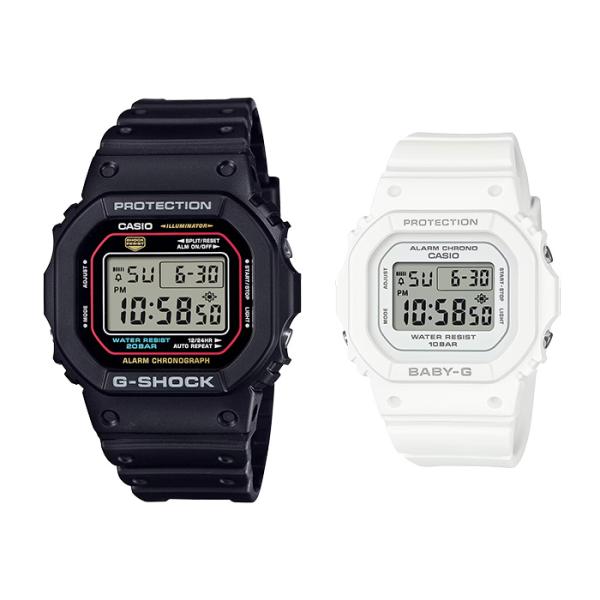 G-SHOCK デジタル ペアウォッチ DW-5600RL-1JF × BGD-565U-7JF 22,5 スクエア 5600系デザイン ジーショック  Gショック ペア カジュアル シンプル