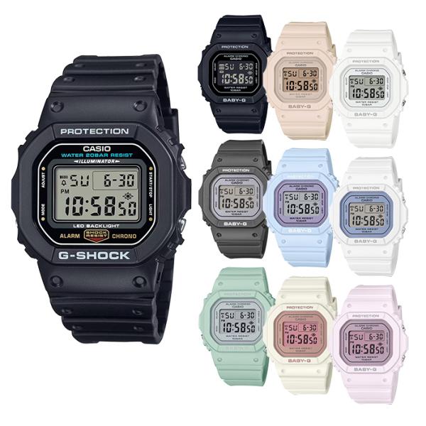 ペアウォッチ G-SHOCK BABY-G DW-5600UE-1JF × BGD-565 select 22.5 デジタル メンズ レディース スクエア ペア 腕時計 dw-5600ue-bgd-565-pair