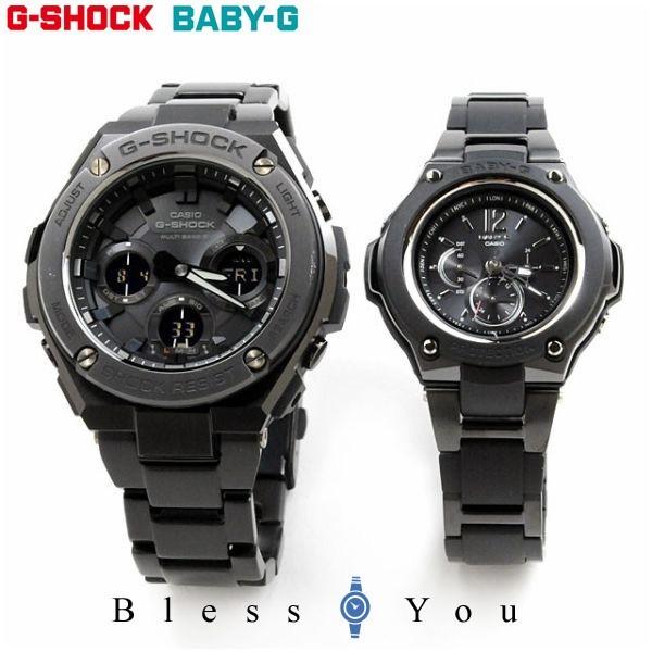 ペアウォッチ g-shock 夫婦 カップル 30代 40代 ブランド gショック レディース ソーラー 電波 GST-W110BD-1BJF-BGA-1400CB-1BJF 95000