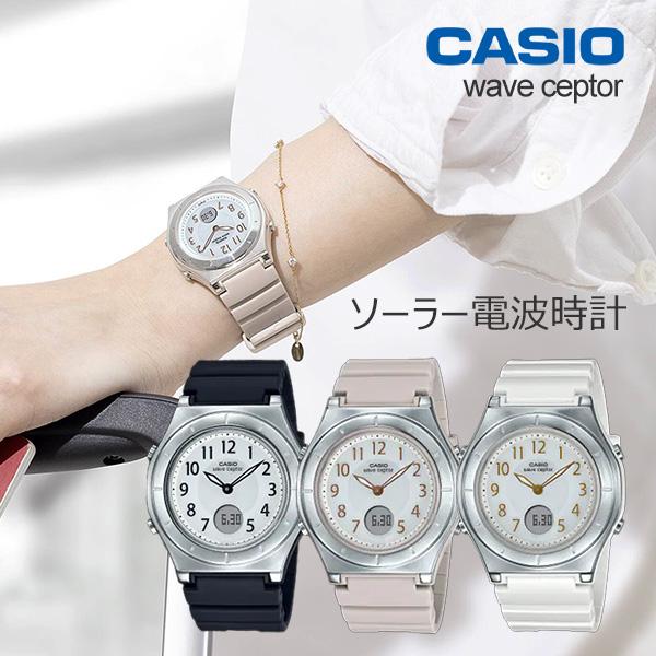 WAVE(CASIO) 腕時計 レディース ソーラー 電波 防水 国内正規 WAVE(CASIO) 腕時計 レディース ソーラー 電波 防水 国内正規