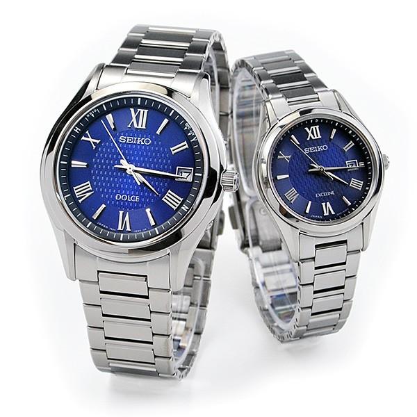 DOLCE ＆ EXCELINE ペアウォッチ ブランド 夫婦 セイコー ソーラー電波