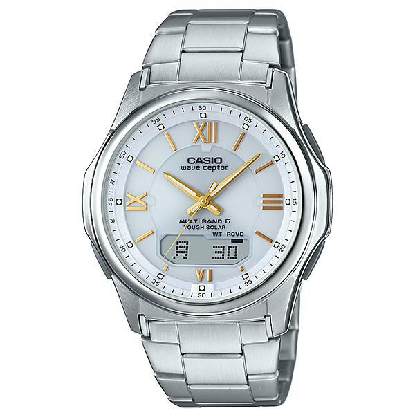CASIO Wave Ceptor WVA-M630 ソーラー電波 腕時計 美品 WAVE（CASIO） 腕時計 メンズ 電波ソーラー カシオ腕時計 敬老の日