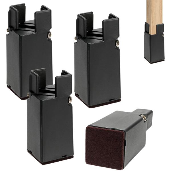 【ご注意】家具の足のサイズが合っていることを確認してください。【高さを上げる】適切な高さの家具脚を選択し、家具の高さを増やし、高さ不足による不快感を減らします。家具を高くすることで、底の掃除がしやすくなり、底の収納スペースを増やすことができ...