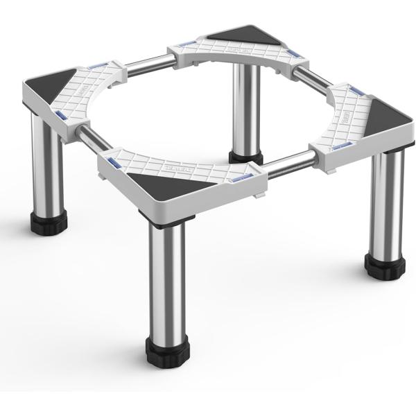 【高品質素材】高品質なステンレス鋼とABS樹脂を採用して、優れた安定性を保ち、腐食に耐えます。耐荷重を300kgまで実現します。家電との接触を有効に防止できし、排水と清掃問題を簡単に解決します。【伸縮可能高さ調整】幅調整範囲：43cm~67...