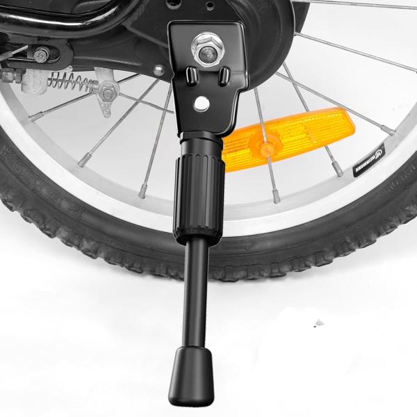 [25日限定9倍P付] CYFIE サイドスタンド 自転車 スタンド キックスタンド 片足スタンド 炭素鋼 汎用 座金 ナット付き