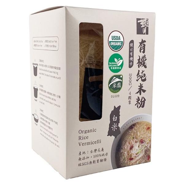 有機米で作られたビーフンです。１袋4食入り。即席麺風に丼で調理の際は、ビーフンとスープの素に熱湯を注ぎ入れ５〜６分待ってから、鍋で調理の際は、沸騰したお湯にビーフンとスープを加え１〜２分加熱してから、炒める際は、ビーフンを１分ほど茹でてから...