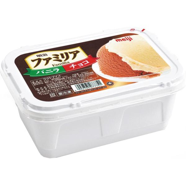 朝市場直行】明治 ファミリア（バニラ＆チョコ）2L【冷凍】268541