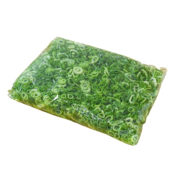 青ねぎ小口2ミリカットです。原産地は中国、加工は国産です。HACCPに準ずる品質管理が整った加工工場で生産されています。　