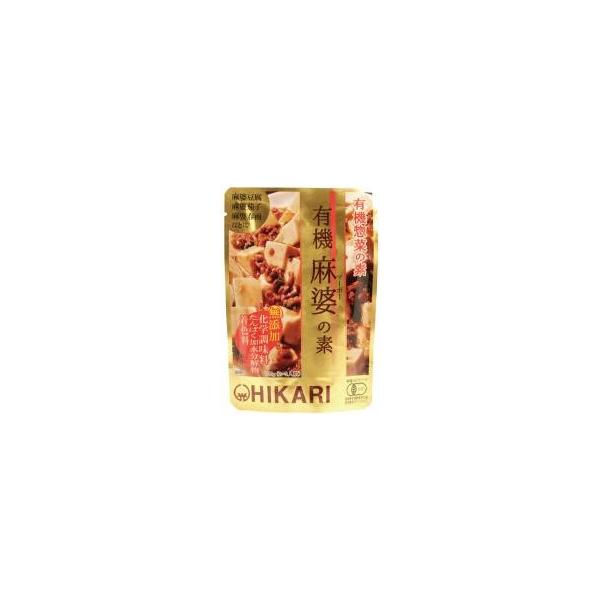 化学調味料を使用せず、有機醤油・有機米味噌をベースに、有機にんにく・有機しょうがの香りと有機米醗酵調味料や昆布の旨みを加えた、有機麻婆の素です。原材料　有機醤油（大豆・小麦を含む）、有機米味噌（大豆を含む）、有機ばれいしょでんぷん、有機米醗...