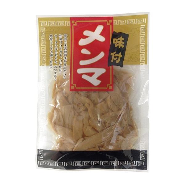 やわらかいメンマを国産大豆、小麦の醤油や粗糖、ごま油などで風味豊かに炊き上げた味付メンマです。素朴な中にも濃厚な旨みが感じられ、ラーメンやつけ麺、冷やし中華のトッピングに、また、酒の肴に最適です。原材料：メンマ（ベトナム産）、しょうゆ、発酵...