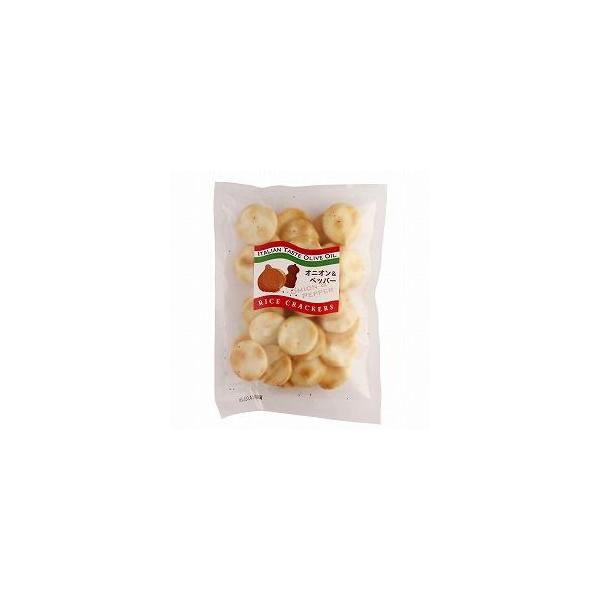 ○独自の製法で練り上げた生地を直火でサクッと焼き上げた後、オリーブオイルを絡めオニオンパウダー・黒胡椒・ガーリックパウダー・焼き塩でイタリアンテイストに仕上げました。○おやつやアルコール類のおつまみにも合う美味しさです。原材料：うるち米（国...