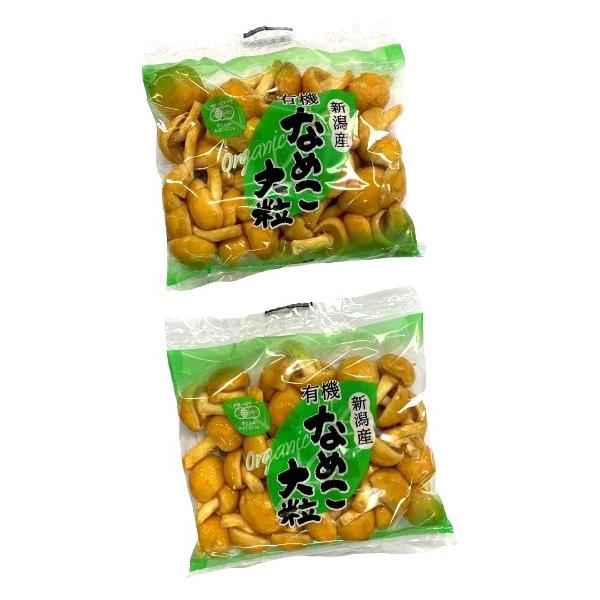 生産者：割野きのこ組合（新潟県津南町）防除：有機JAS認証（有機許容農薬不使用）有機JAS認証を取得！大粒の食べ応えのあるなめこです。　