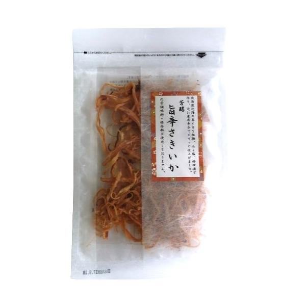 [ 商品説明 ]北海道近海産の真イカを粗糖、あら塩、旨味成分の豊富な料理酒で造り上げ、近江産の唐辛子でピリッと美味しく味付けしました。原材料のイカは北海道の近海ものの新鮮な真イカを使用しています。保存剤、保湿剤、化学調味料、ＰＨ調整剤、甘味...