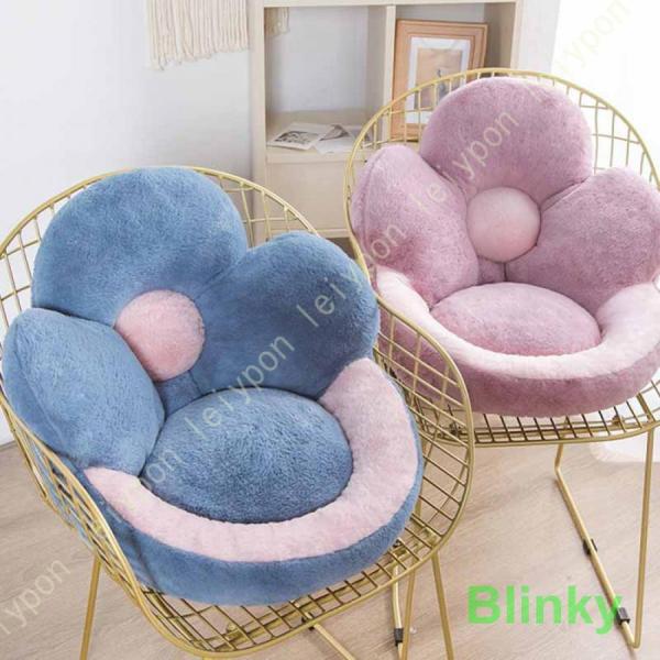 花型 クッション 厚い 床用 ざぶとん 花柄 座り心地いい 座布団 無地