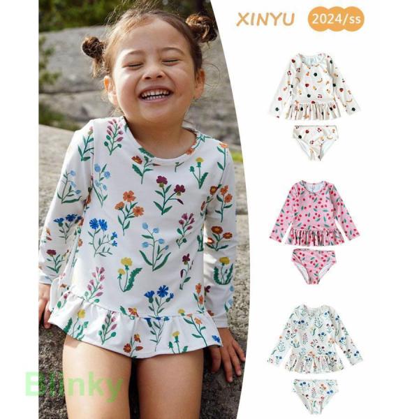 紫外線からお肌を守る！ママも安心でHAPPY♪お子様のデリケートな素肌を日焼けからばっちりガード◎ しっかりとした伸縮性のある生地と丁寧な縫製で、元気に動きまわるお子様にも安心！ワンピース風水着、お腹を冷やさない！たくさん動いて、たくさん遊...