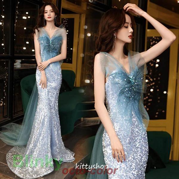 パーティードレス マーメイドドレス イブニングドレス タイト