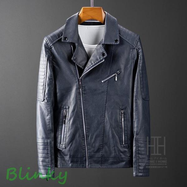 革ジャン ライダースジャケット メンズ レザージャケット PUレザー