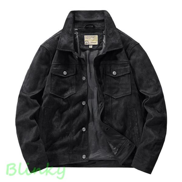 Vintage 短丈　スエード×リアルレザー　切替レザージャケット　ヴィンテージ blinky_ph1025-fz-1waitao608