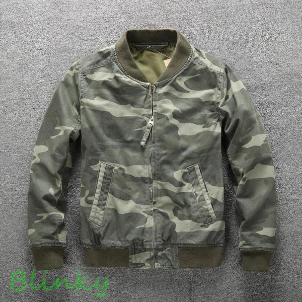 カモフラージュ MA-1ジャケット MA-1 ミリタリージャケット メンズ カモフラ 迷彩柄 無地 アウトドア