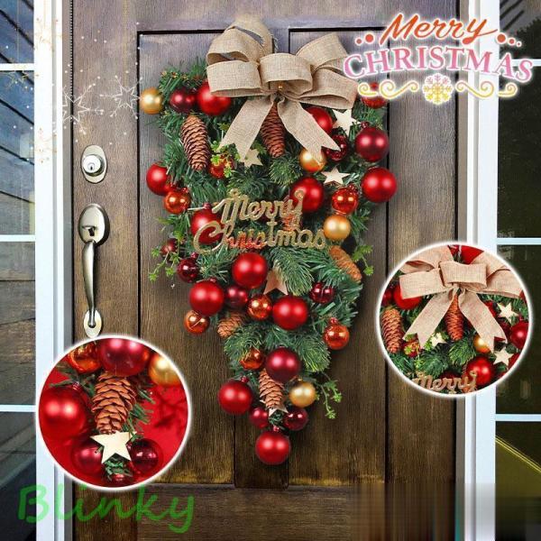 クリスマスリース クリスマス飾り付け 玄関ドア 花 フラワーリース