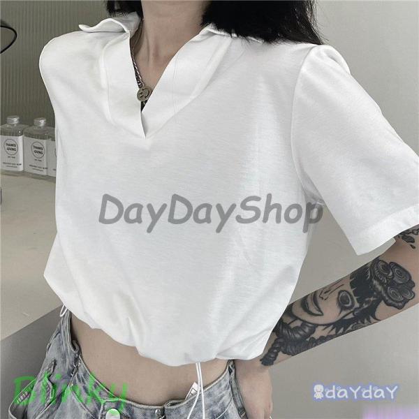 Tシャツ レディース 半袖 へそ出し ショート丈 トップス ショートタンクトップ 春夏秋 ゆるい ファッション 原宿系ヒップホップ ダンス ストリート風