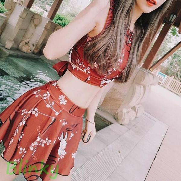 水着 タンキニ 体型カバー レディース ビキニ 女性用 女の子 2点セット　ママ水着 スイムウェア 安い 水着 リゾート　大人　お洒落