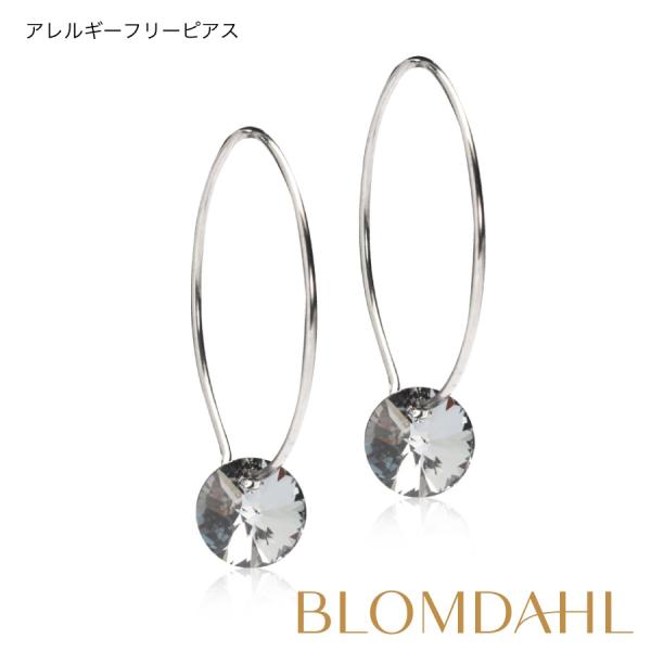ピアス アレルギー対応 純チタン リング 25mm ラウンド ブラック 