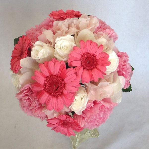 プリザーブドフラワーブーケ ピンクガーベラ カーネーションブーケ Pzb211 フラワーギフト ブルーマート 通販 Yahoo ショッピング