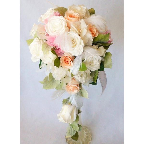 プリザーブドフラワーブーケ あじさいとピーチと白バラのオーバルブーケ Pzb241 フラワーギフト ブルーマート 通販 Yahoo ショッピング