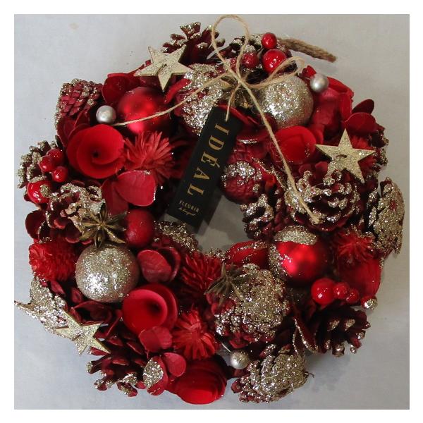 リース ドライフラワーリース ウインター レッド ナチュラル ドライリース M Rs69 フラワーギフト ブルーマート 通販 Yahoo ショッピング