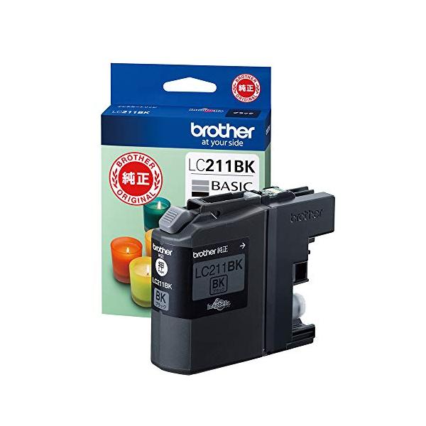 他サイト： ブラザー工業 brother 純正 インクカートリッジ ブラック LC211BKの商品画像
